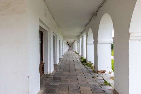 Empty shopping mall due to pandemic at ancient cityのeditorial素材