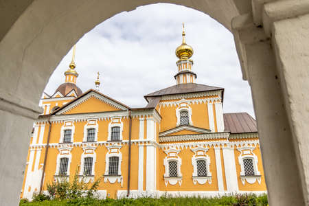Suzdal, Vladimirskaya oblast / Russia - 08.01.2020: state of restoration of the russian orthodox church in Suzdal cityのeditorial素材
