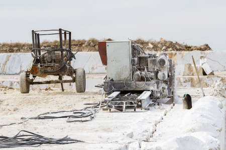 marble quarry, white marble, background marble, texture of stonesの写真素材