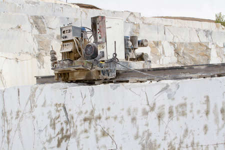 marble quarry, white marble, background marble, texture of stonesの写真素材