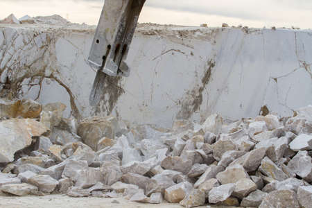 marble quarry, white marble, background marble, texture of stonesの写真素材