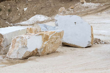 marble quarry, white marble, background marble, texture of stonesの写真素材