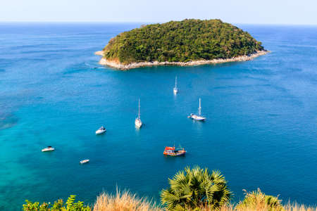 Tropical island and seaの写真素材