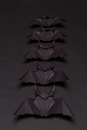 Halloween Background. Black background. Black batsの写真素材
