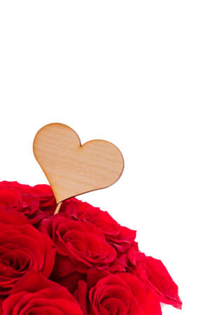Natural red roses backgroundの写真素材