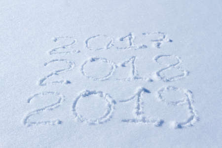 2019 on the snow for the new year and christmas.