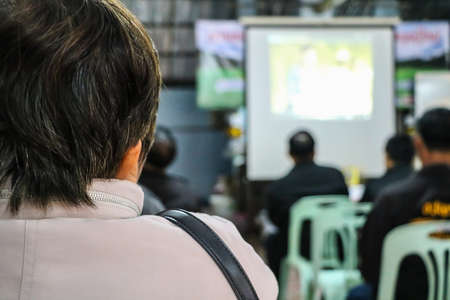 Older person seat lecture