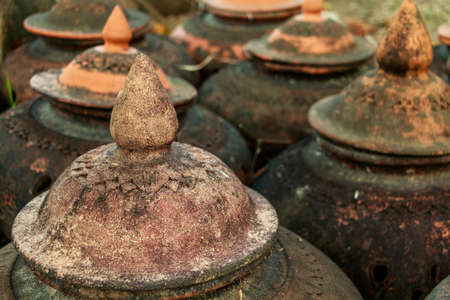 Thai handmade earthenwareの写真素材