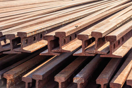 Trains on the tracks.の写真素材