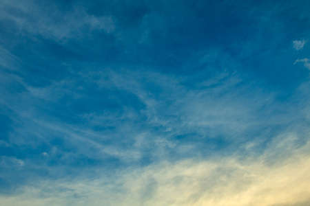 Blue sky and clouds background.の写真素材