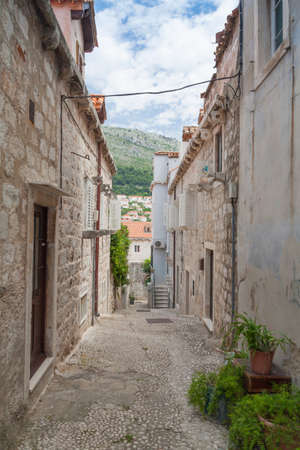 Street in Dubrovnik Old Townの写真素材