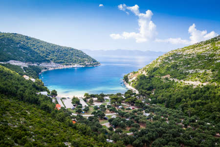 Beautiful view of Croatian bayの写真素材