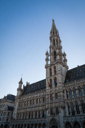 Town hall in the Grand Place, Brusselsの写真素材