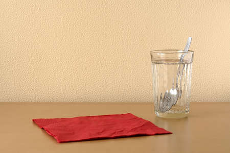 Glass of sparkling water