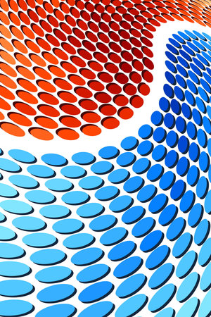 Orange and Blueのイラスト素材