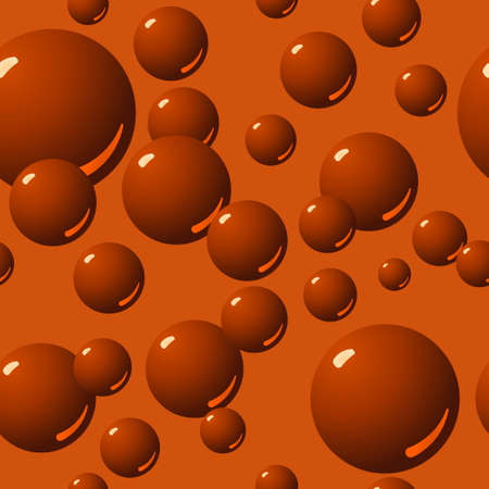 Seamless Chocolate Bubble Patternのイラスト素材