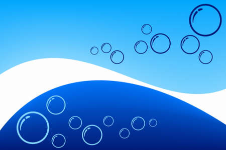 Blue Bubbleのイラスト素材