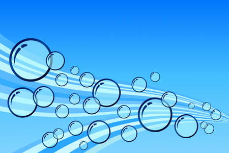 Blue Bubbleのイラスト素材