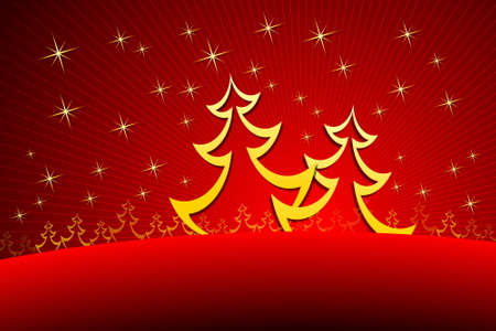 Christmas Treesのイラスト素材