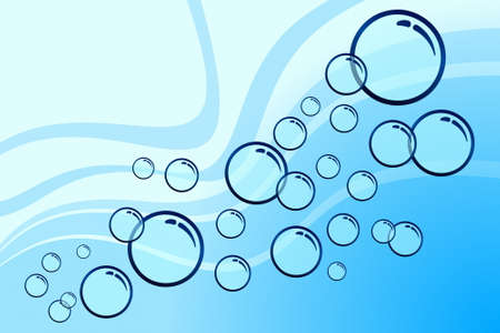 Blue Bubbleのイラスト素材