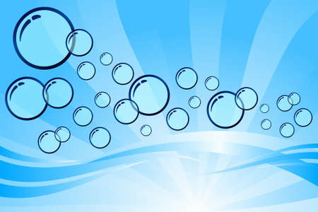Blue Bubbleのイラスト素材
