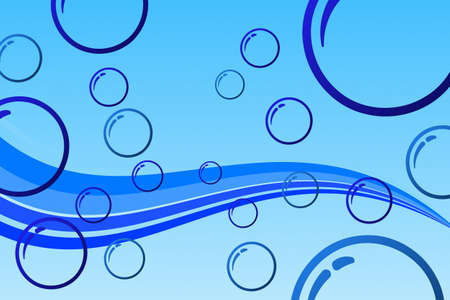 Blue Bubbleのイラスト素材
