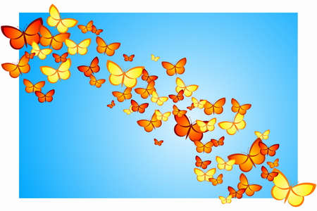 Butterfly Swarmのイラスト素材