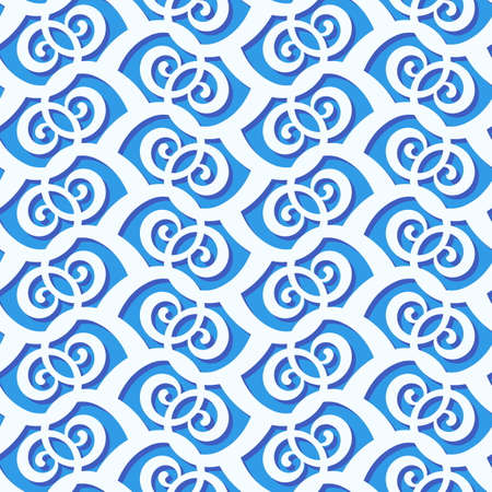 Seamless Blue Ornament