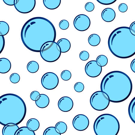 Seamless Bubble Patternのイラスト素材