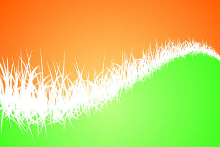 Orange and Greenのイラスト素材