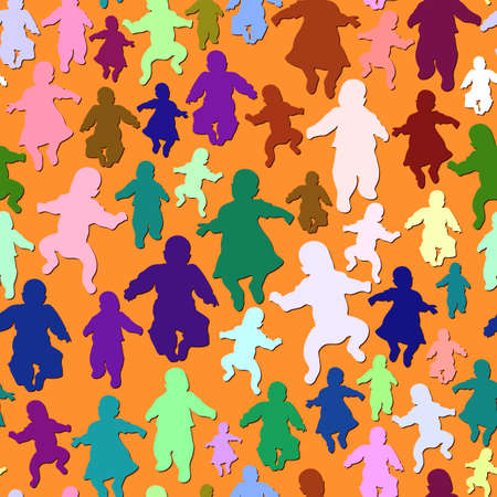 Seamless Children Patternのイラスト素材