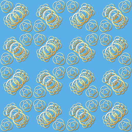 Seamless Gold Ring Pattern