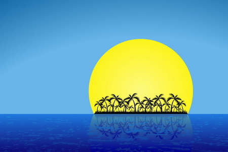 Tropical Islandのイラスト素材