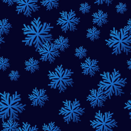 Seamless Snowflake Patternのイラスト素材