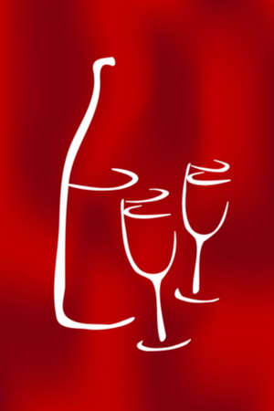 Red Wineのイラスト素材