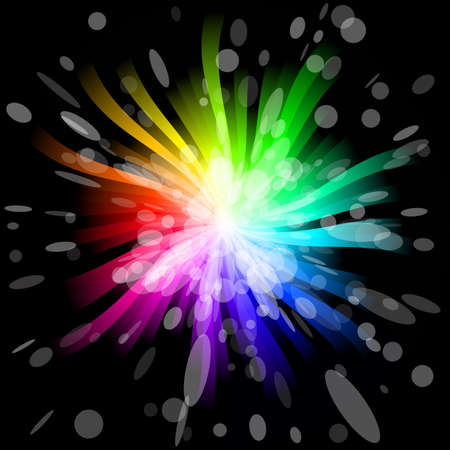 Rainbow Burstのイラスト素材