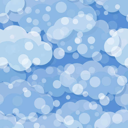 Seamless Cloud Patternのイラスト素材