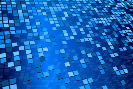 Blue Tile Patternのイラスト素材