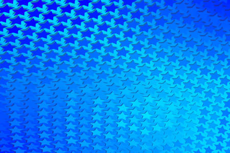Blue Stars Patternのイラスト素材