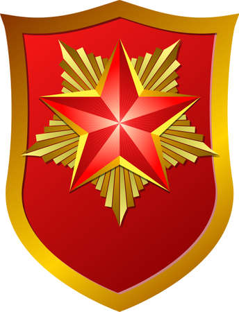 Red Star Shieldのイラスト素材
