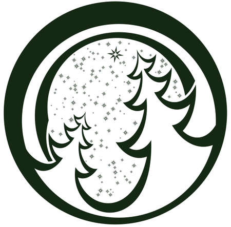 Christmas Treesのイラスト素材