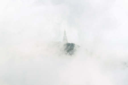 Fog on the Phu Tubberk in Phetchbun,Thailandの写真素材