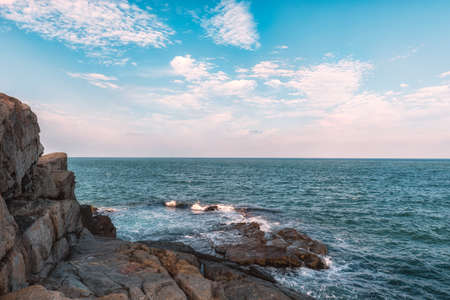 Haeundae beach sea is Busan's most popular in Koreaの写真素材