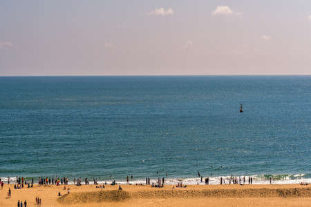 Haeundae beach sea is Busan's most popular in Korea.の写真素材