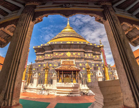 Wat Phra That Lampang Luang is a temple in Lampang Province in Thailand.の写真素材