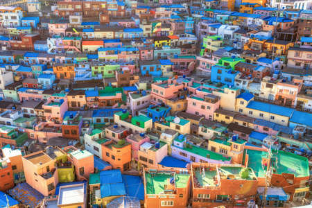 Gamcheon Culture Village Beautiful color ,Busan , South Koreaの写真素材