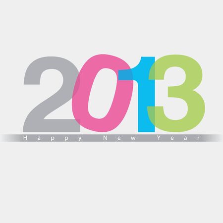 2013 Happy New Year design, background,  illustrationのイラスト素材