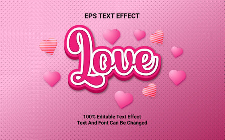 Editable EPS Text Effectのイラスト素材