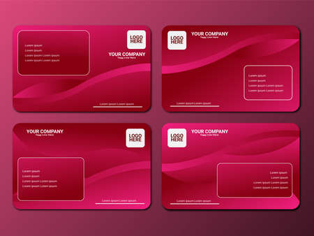Business card template collectionのイラスト素材