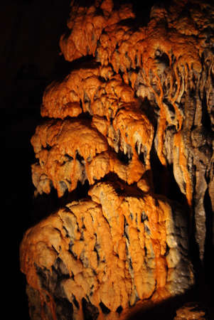 in stalactite caveの写真素材